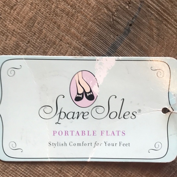 Spare Soles Pink Portable Flats w/Pouch - Picture 3 of 10